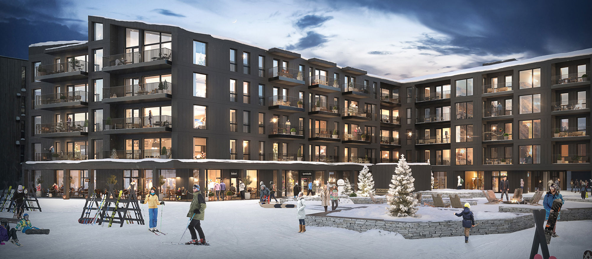 Hemsedal Fjellandsby HRTB Arkitekter