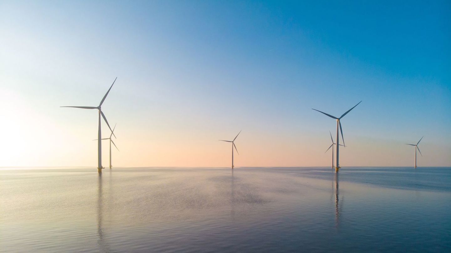 Wind turbines in the ocean